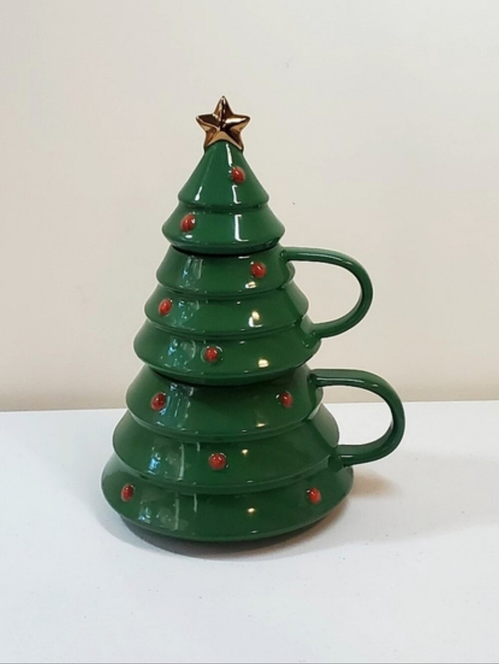 Hallmark Christmas Tree Stacking Mug Set - Picture 3 of 8